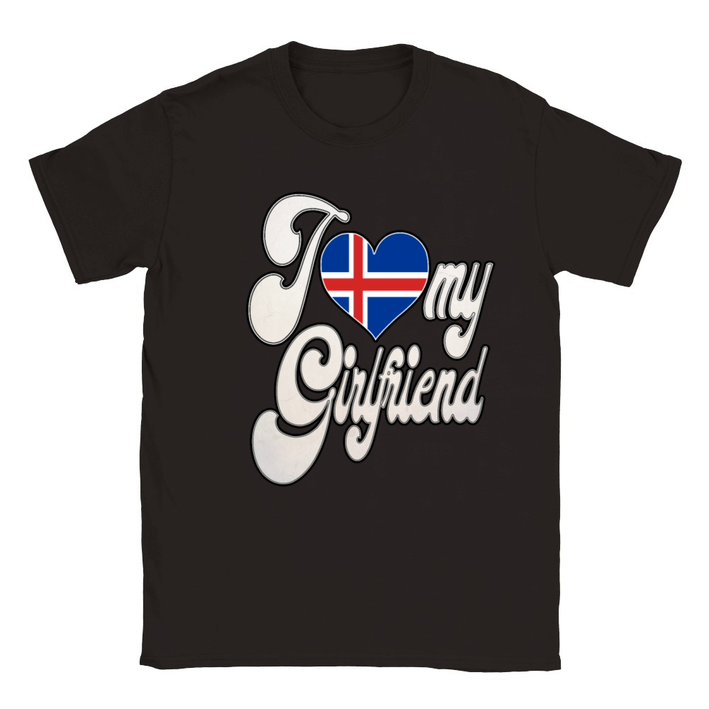 IcelandI Love My Iceland Girlfriend Classic Kids Crewneck T-shirt