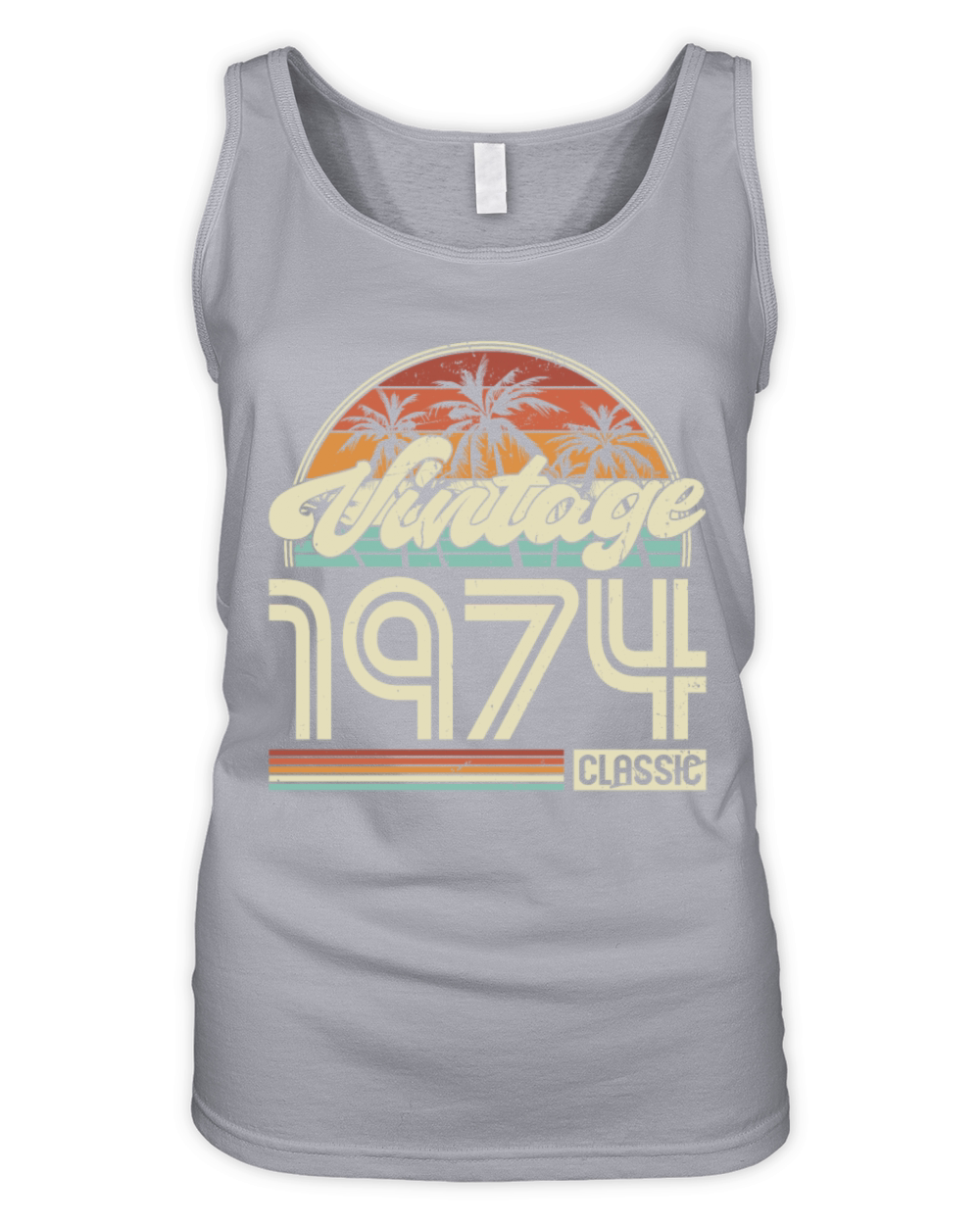 50th birthday vintage 1974 classic 1974 Organic Women's Tank Top
