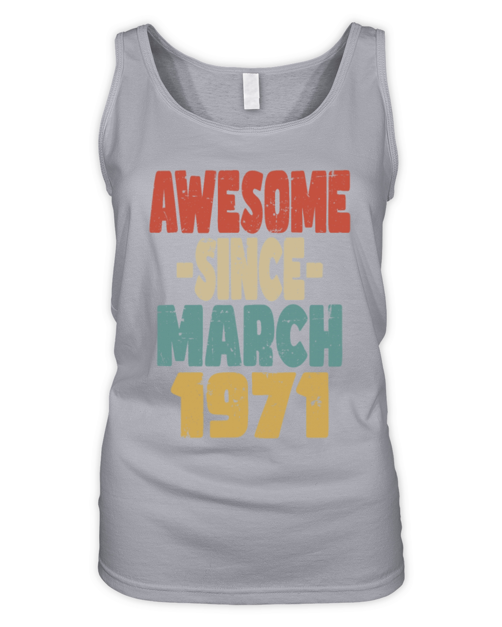 Awesome March 1971 Organic Women's Tank Top