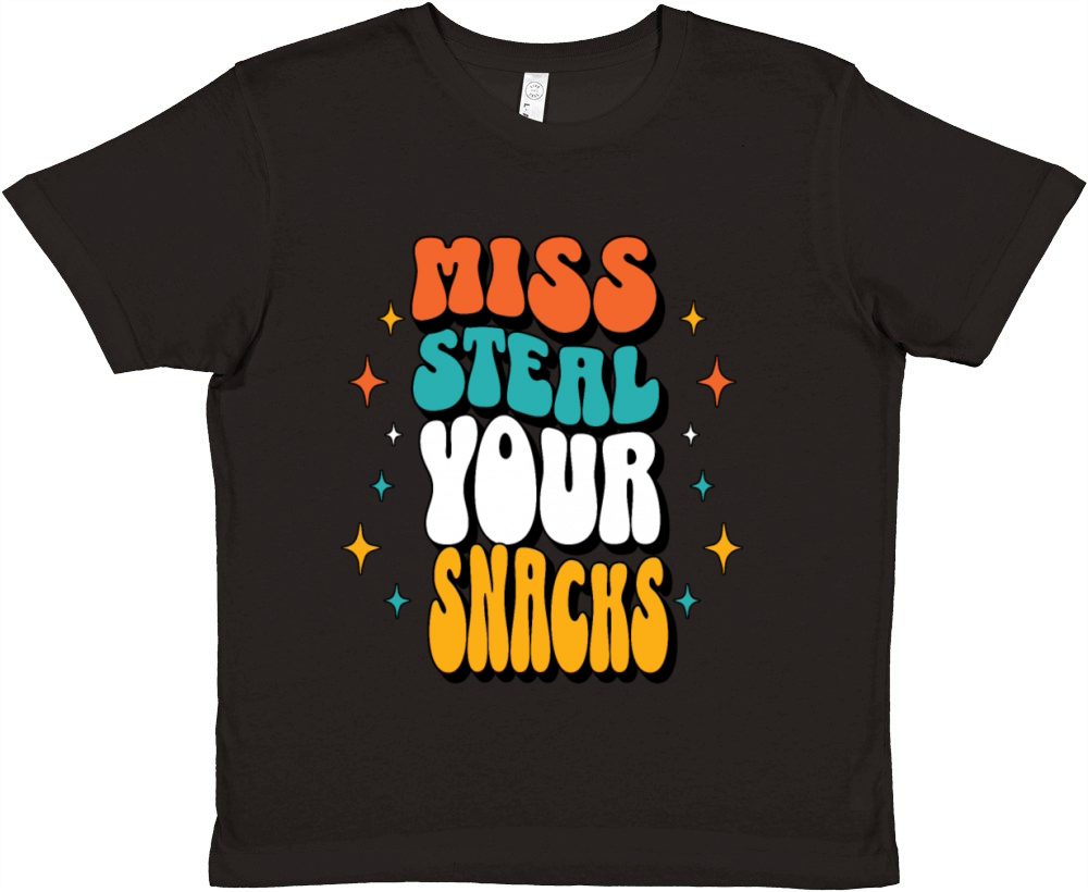 MISS STEAL YOUR SNACKS HUNGRY Premium Kids Crewneck T-shirt