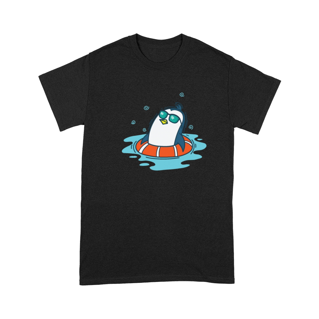 Penguin bathing with swimming Hoop Premium T-shirt