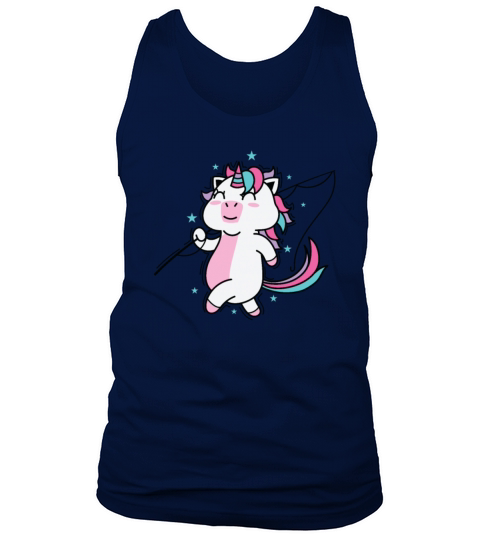 Unicorn wants to go Fishing Mythical Creature Spor Tank Top Unisex