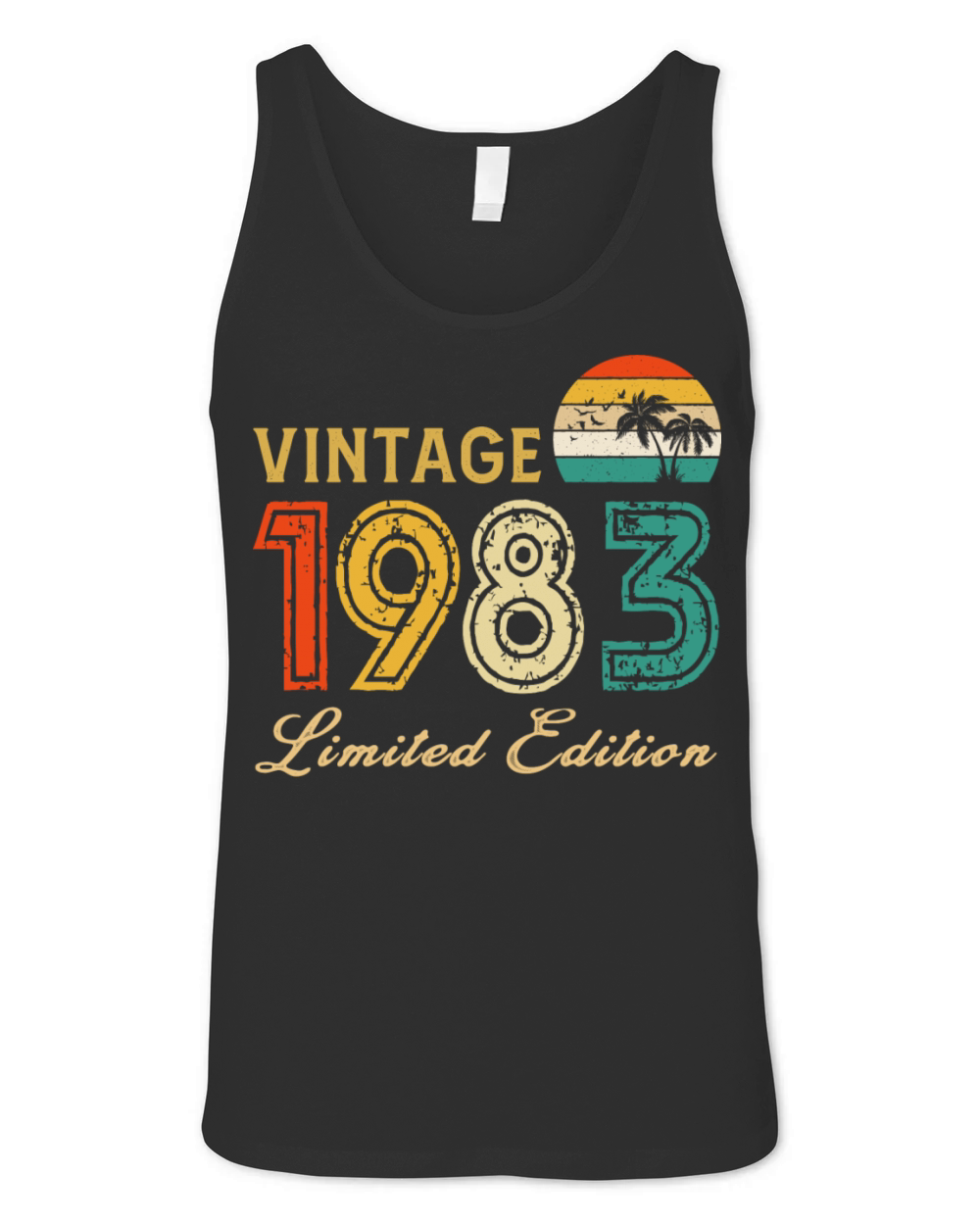 Vintage 1983 Limited Edition Made In 1983 Birthday Unisex Jersey Tank