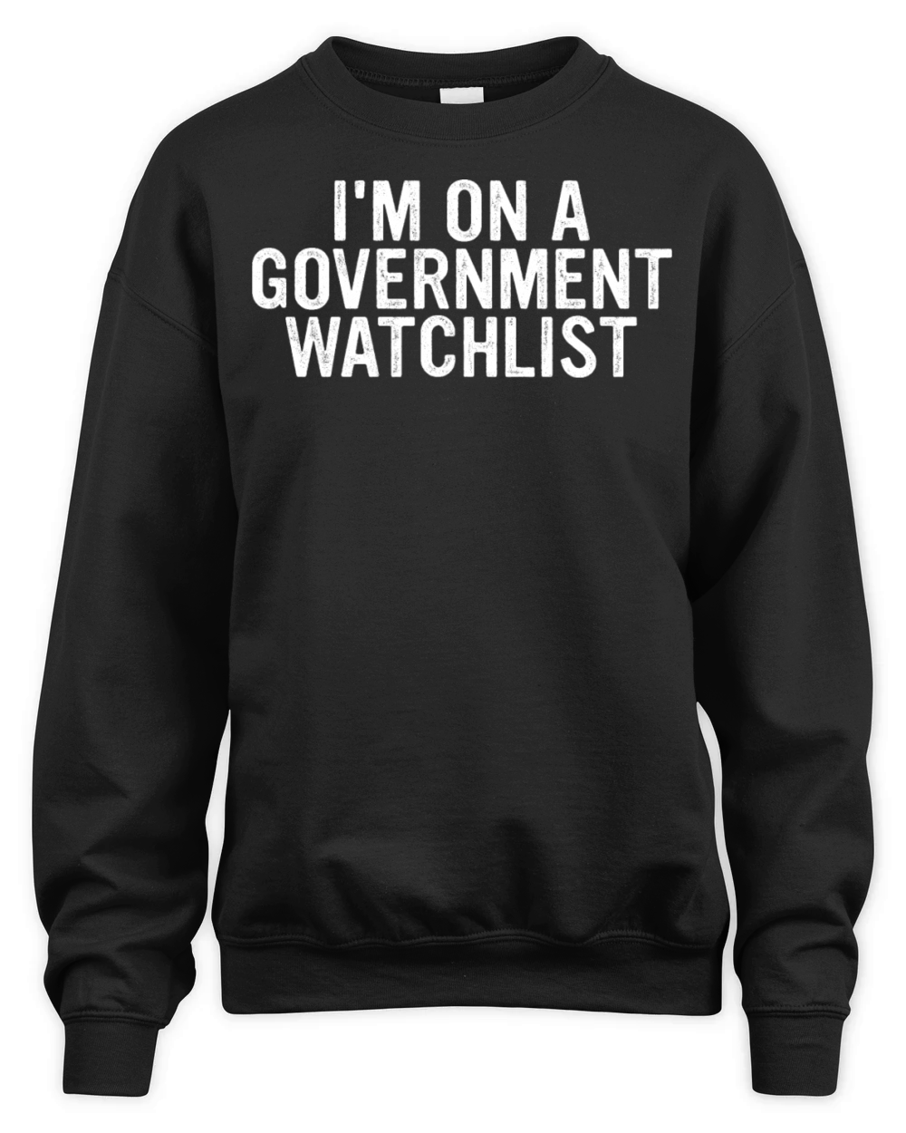 Im On A Goverment Watchlist Unisex Premium Crewneck Sweatshirt