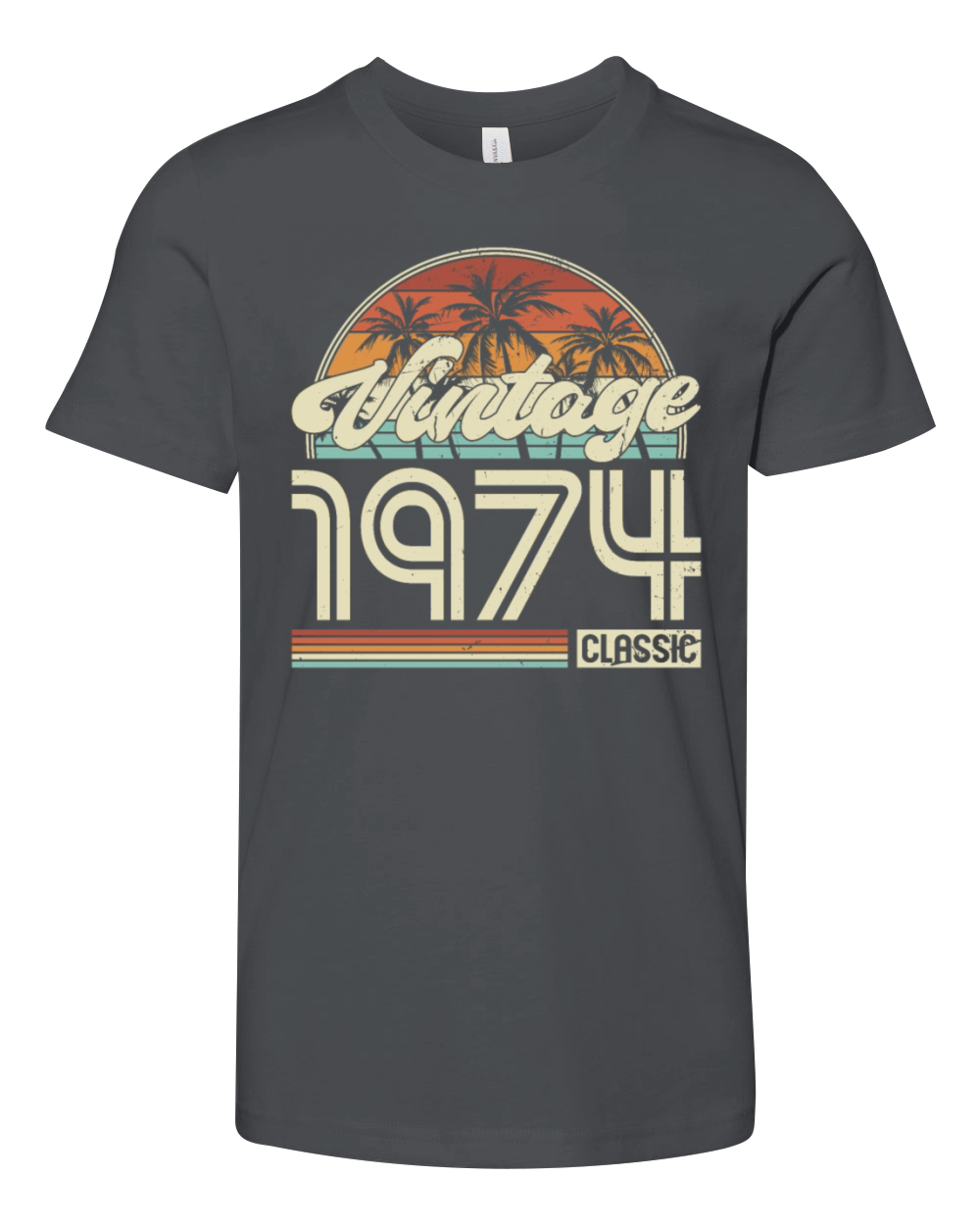 50th birthday vintage 1974 classic 1974 Youth Unisex Jersey Tee