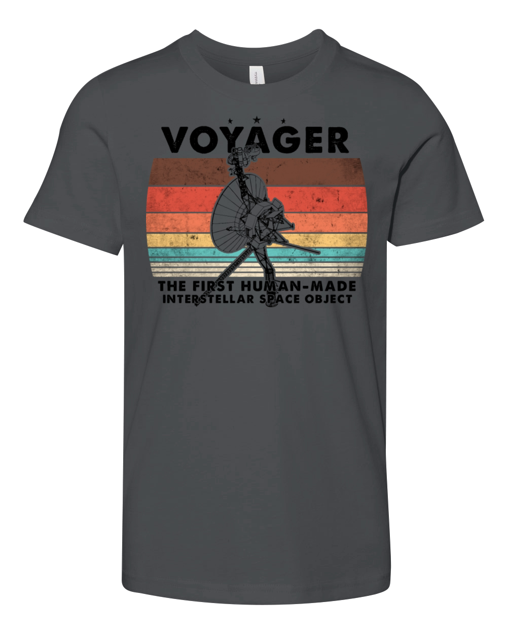 Voyager 1977 Retro Space Probe Mission Youth Unisex Jersey Tee