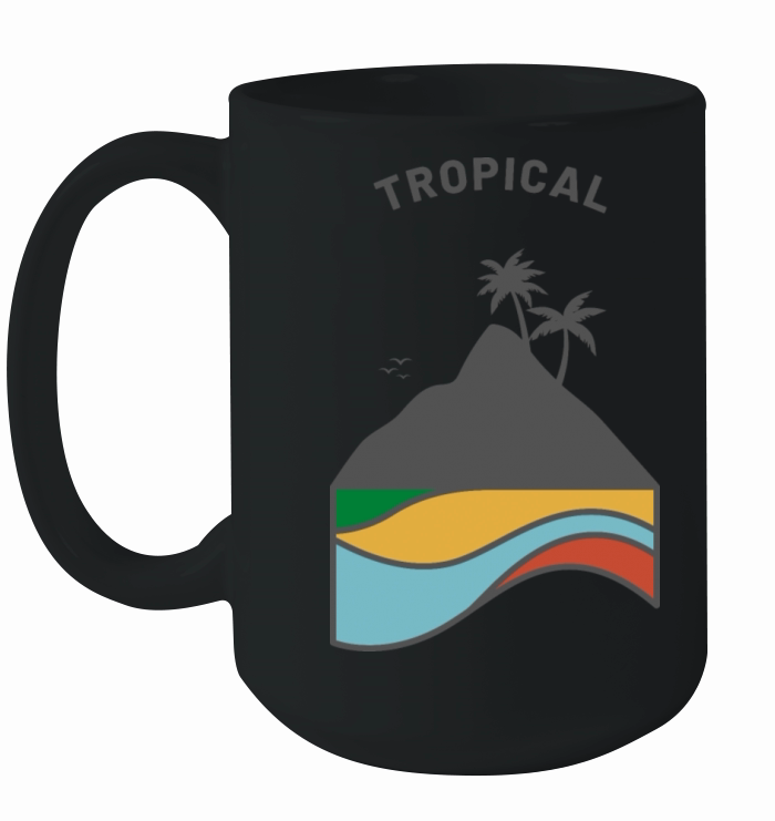 Tshirt Tropical vacation holiday Ceramic Mug