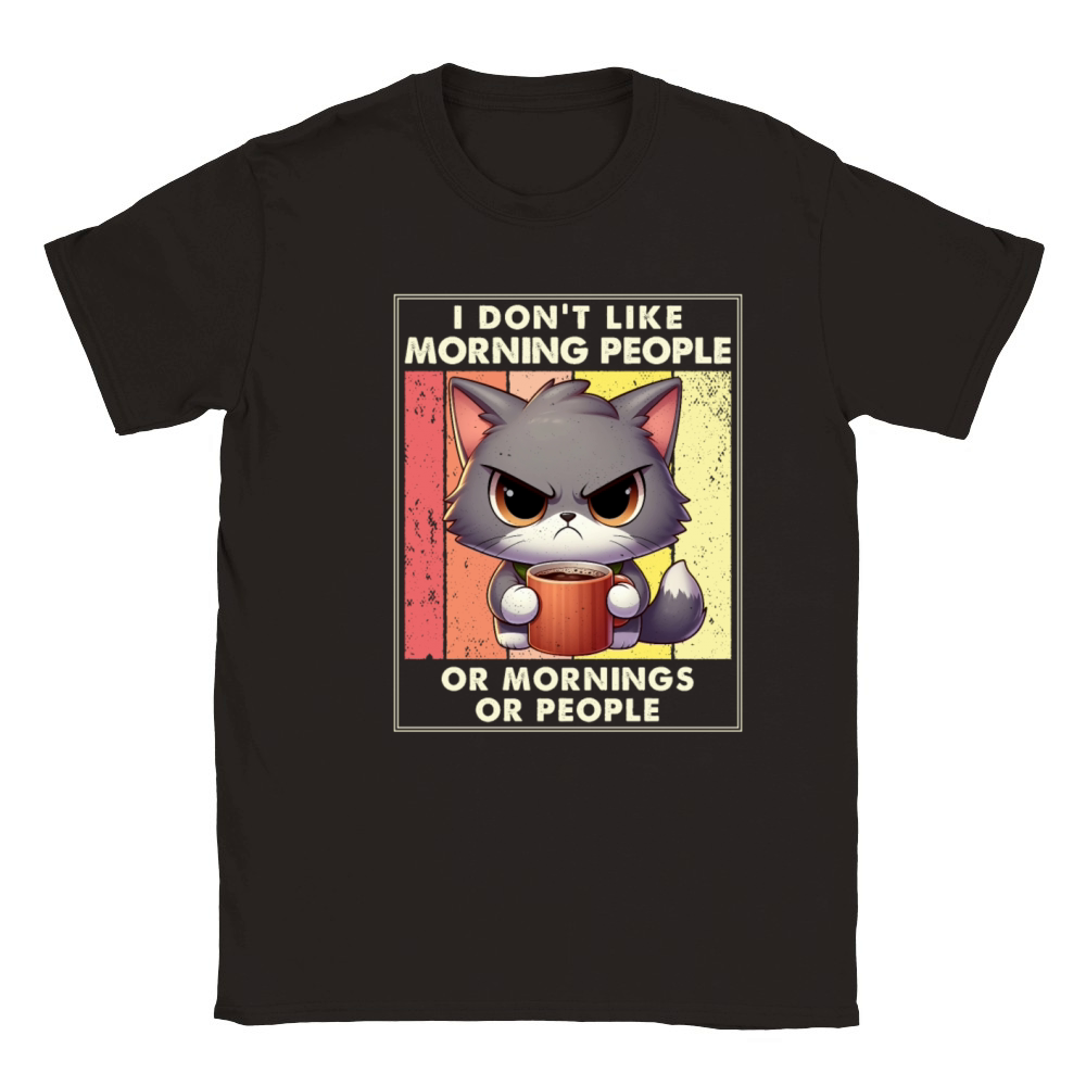 I Hate Morning People And Mornings And People Classic Kids Crewneck T-shirt