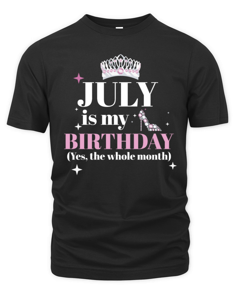 July Is My Birthday Yes The Whole Month Born in Organic Unisex T-shirt