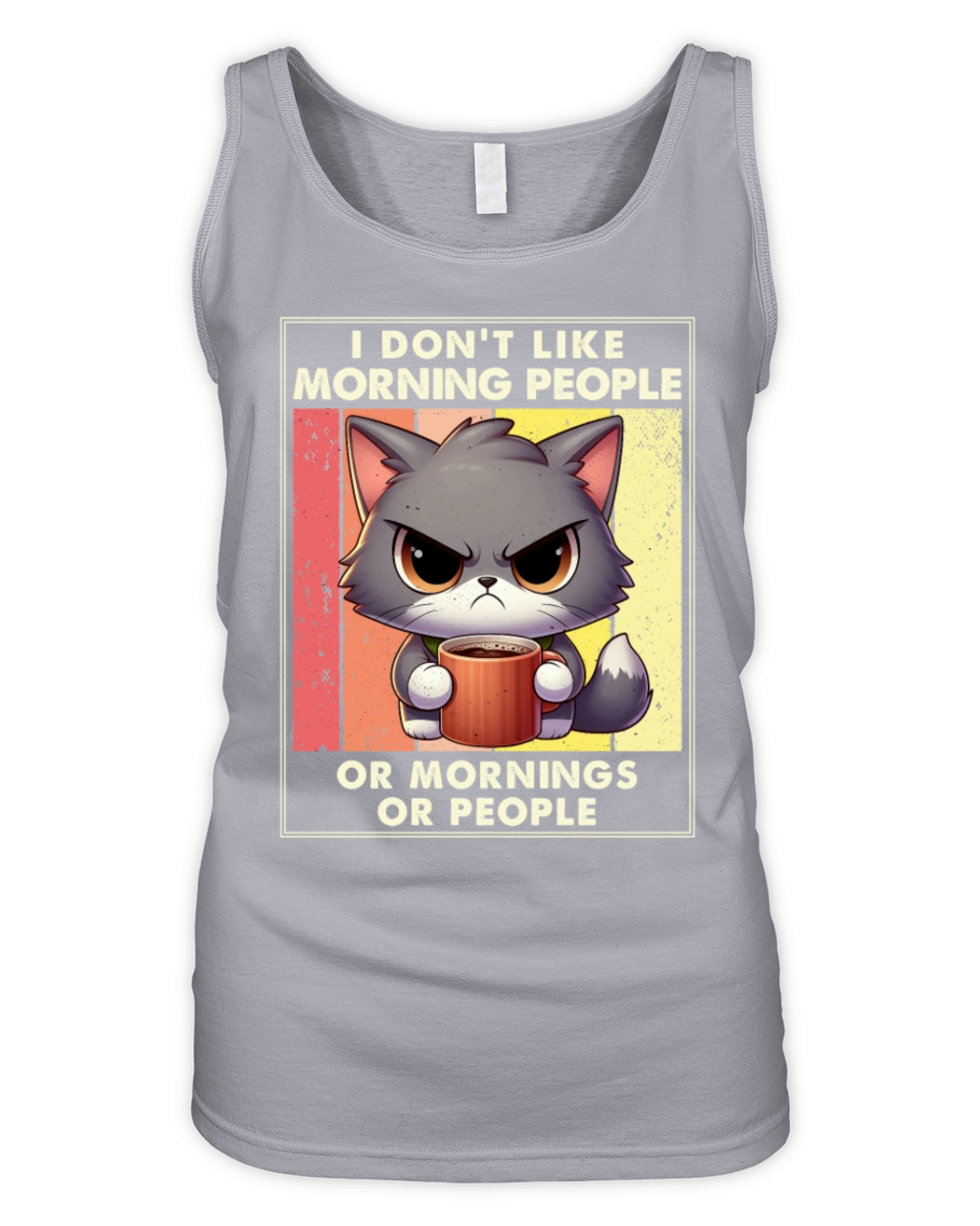 I Hate Morning People And Mornings And People Organic Women's Tank Top