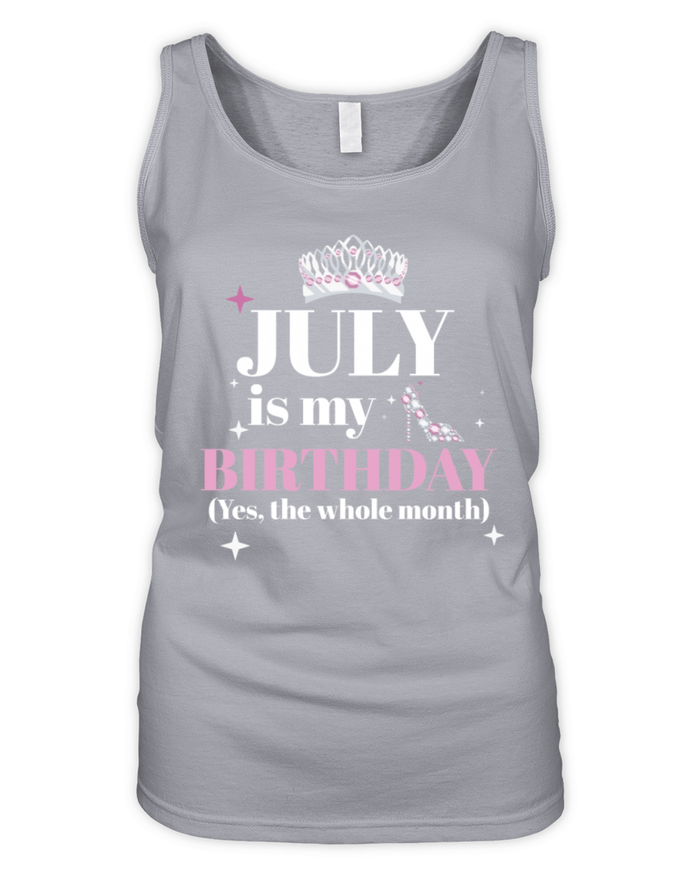 July Is My Birthday Yes The Whole Month Born in Organic Women's Tank Top