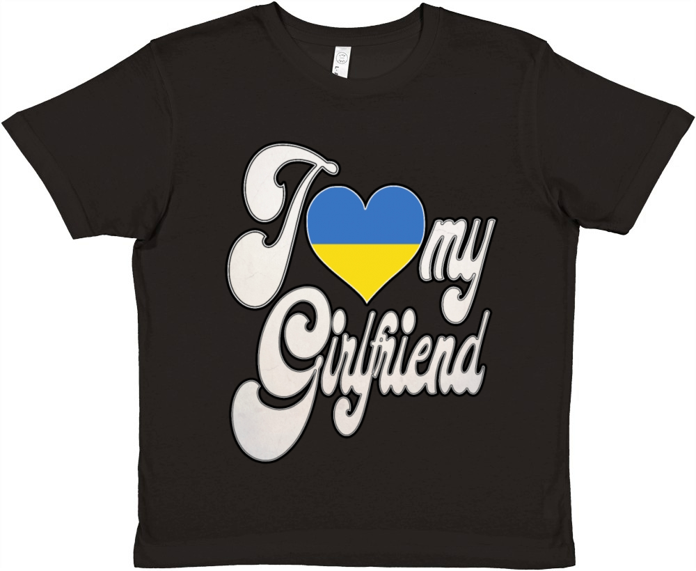 UkraineI Love My Ukrainian Girlfriend Premium Kids Crewneck T-shirt