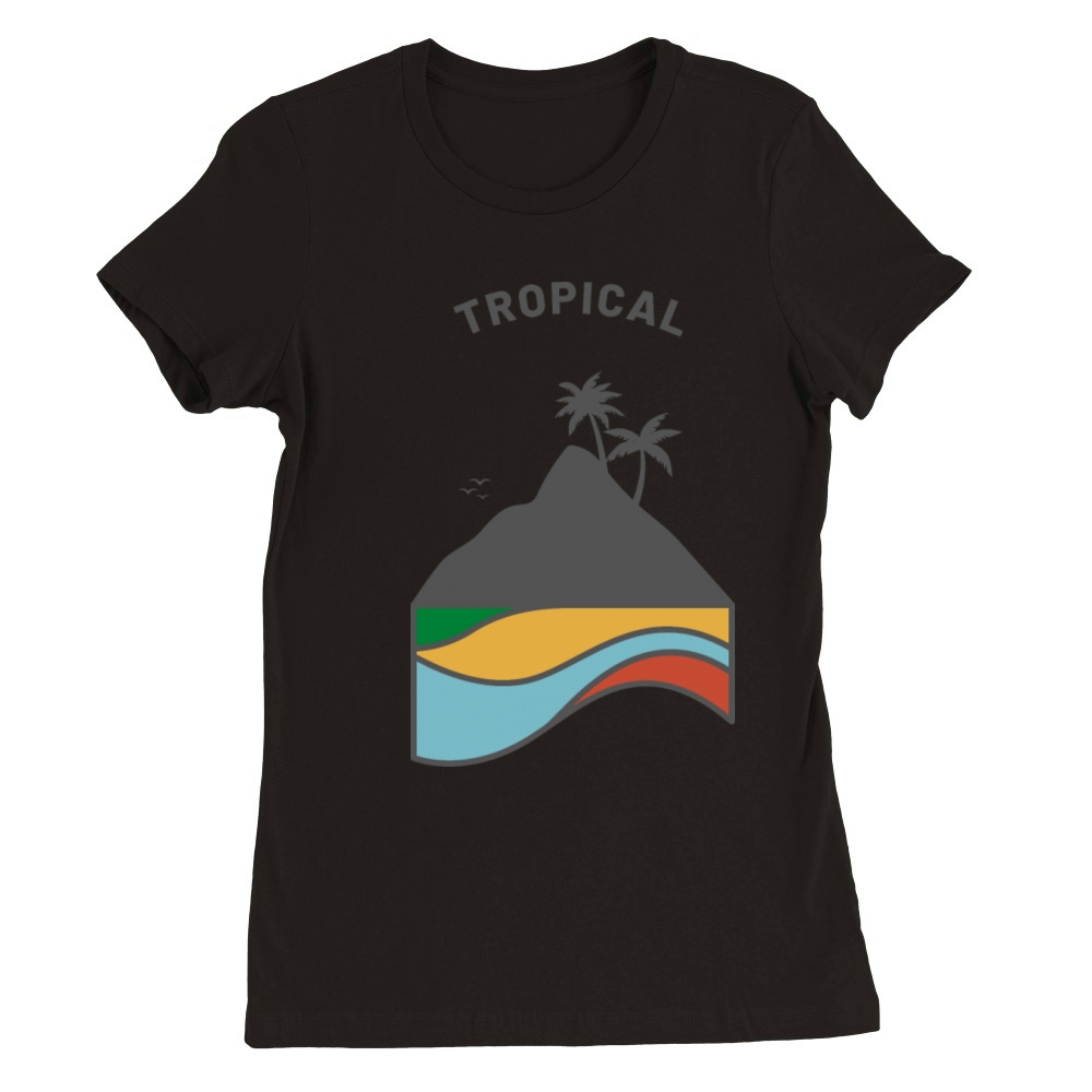Tshirt Tropical vacation holiday Premium Womens Crewneck T-shirt
