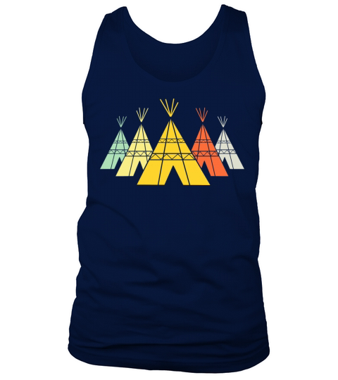 Native American Tipi Teepee Retro T-Shirt Tank Top Unisex