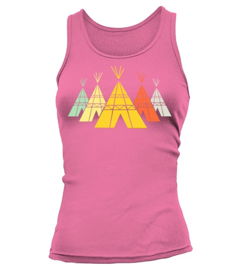 Native American Tipi Teepee Retro T-Shirt Tank top Woman