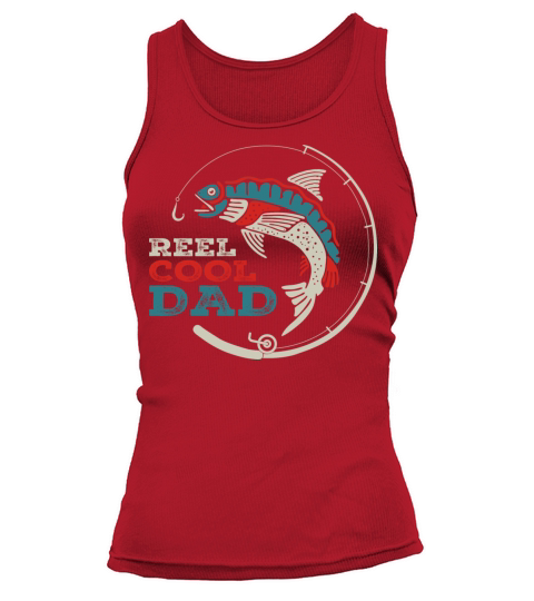 Reel Cool Dad Lover Fishing Tank top Woman