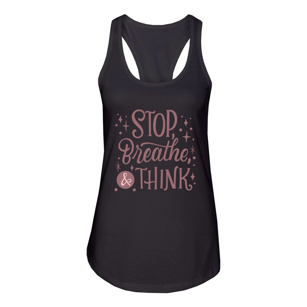 STOP BREATH THINK Women's Racerback Tank