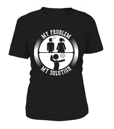 Beach Volleyball My Problem My Pictogram Mom Dad Women's T-Shirt