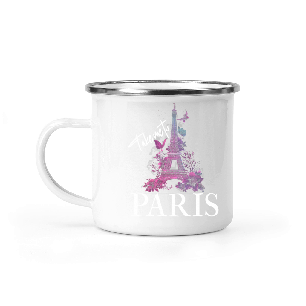 Paris France Eiffel Tower Souvenir Camping Mug