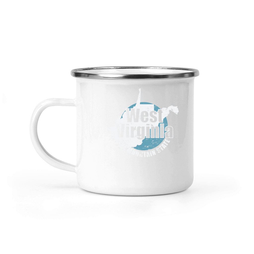 West Virginia The Mountain State USA Camping Mug