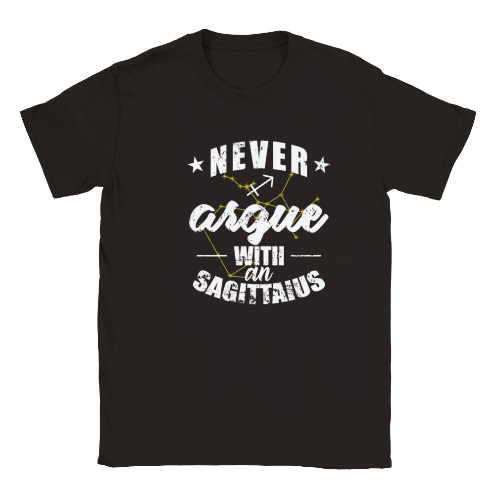 Zodiac Sign Never argue with a Sagittarius Classic Kids Crewneck T-shirt