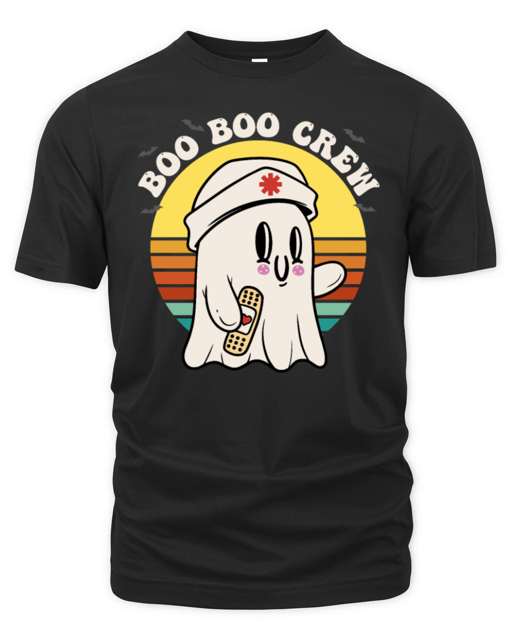 Boo Boo Crew Nurse Halloween - Groovy Funny Organic Unisex T-shirt