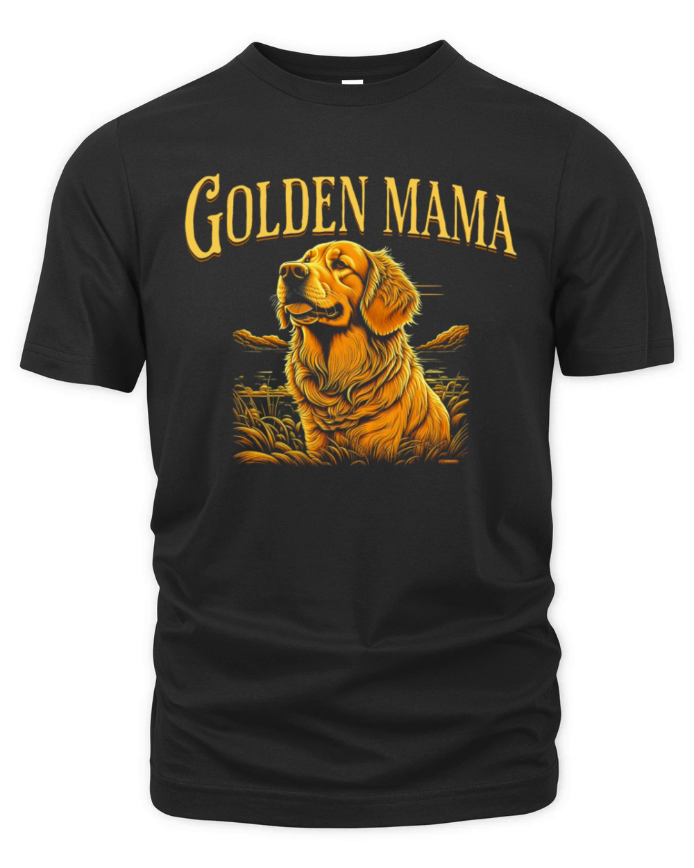 Golden Retriever Mama Organic Unisex T-shirt