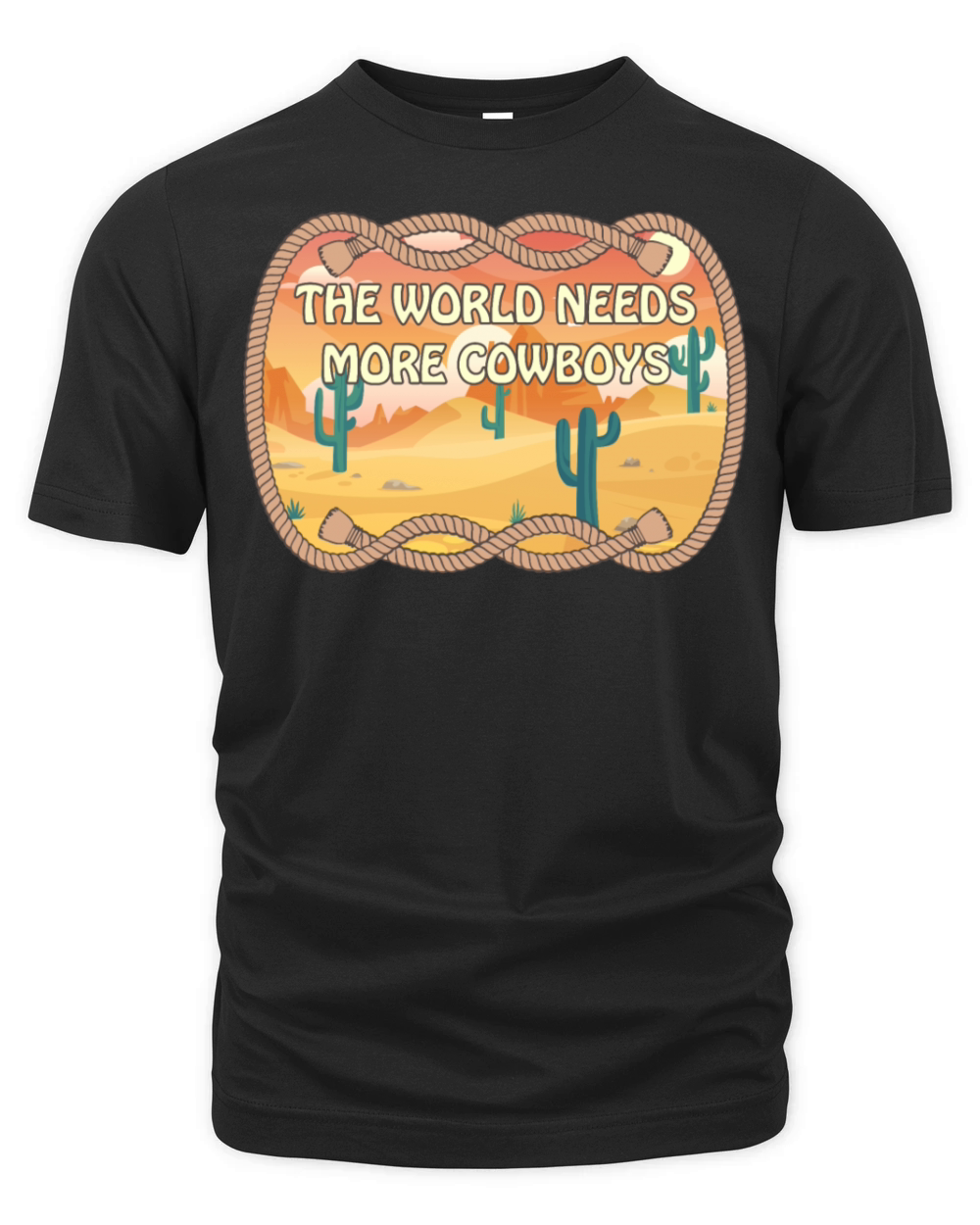 The World Needs More Cowboys Organic Unisex T-shirt