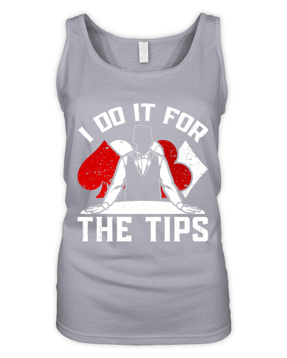 Poker Dealer I Do It For The Tips Organic Women's Tank Top