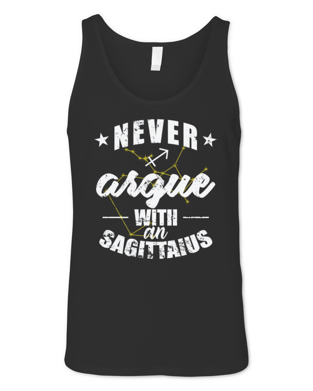 Zodiac Sign Never argue with a Sagittarius Unisex Jersey Tank