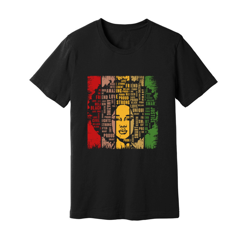 Black History Month Gift African American Unisex Jersey Tee