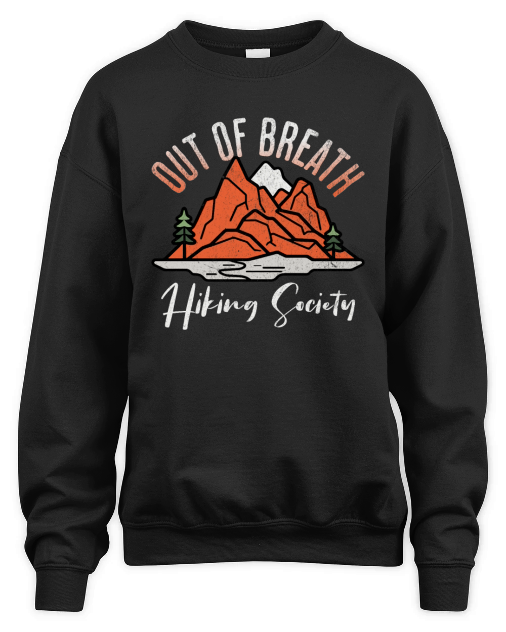 Out of Breath Hiking Society Unisex Premium Crewneck Sweatshirt