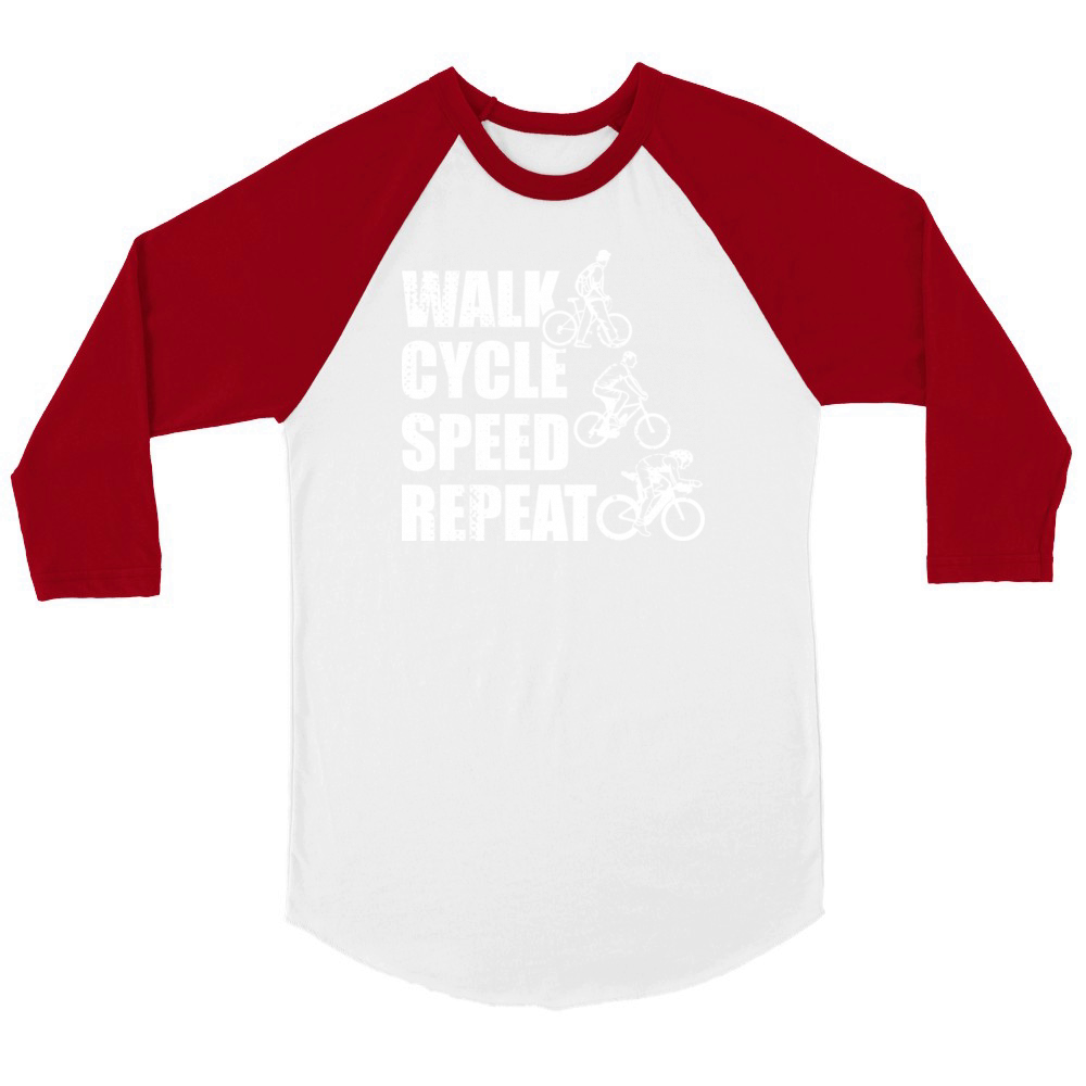 Cyclist Schedule Unisex ¾ sleeve Raglan T-shirt