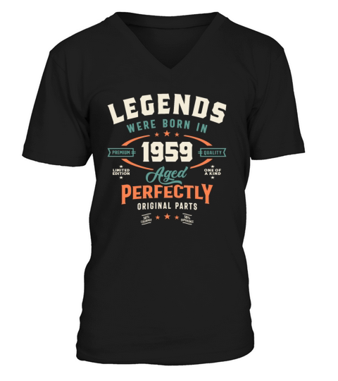 1959 65th Birthday Gifts 65 Year Old Men Women V-Neck T-shirt