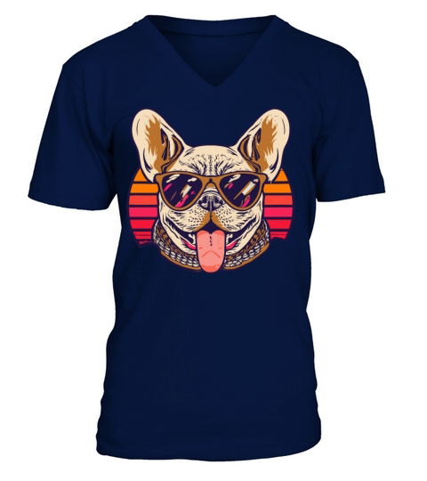 French Bulldog V-Neck T-shirt