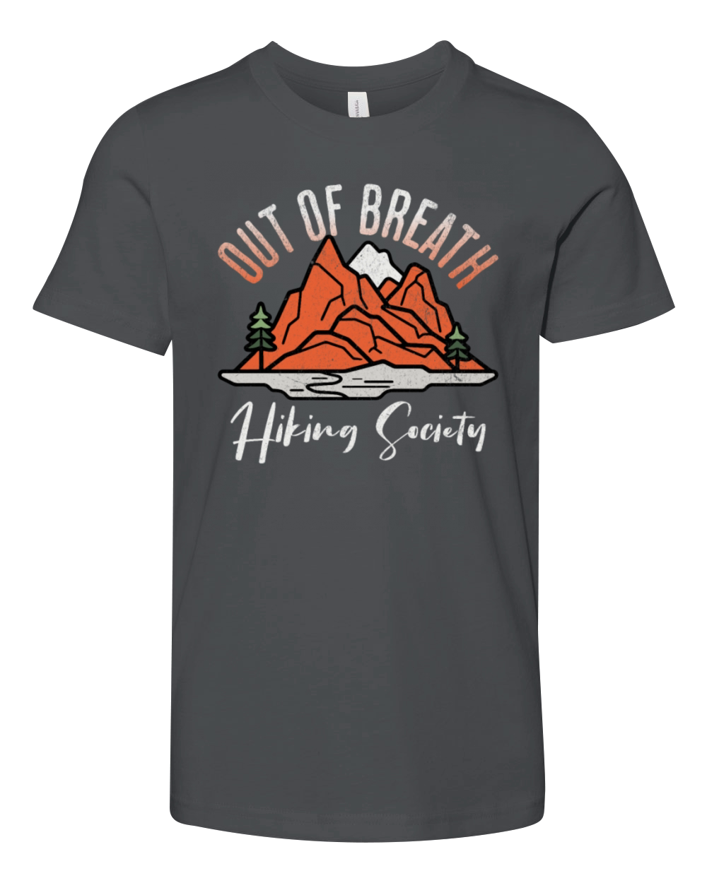 Out of Breath Hiking Society Youth Unisex Jersey Tee