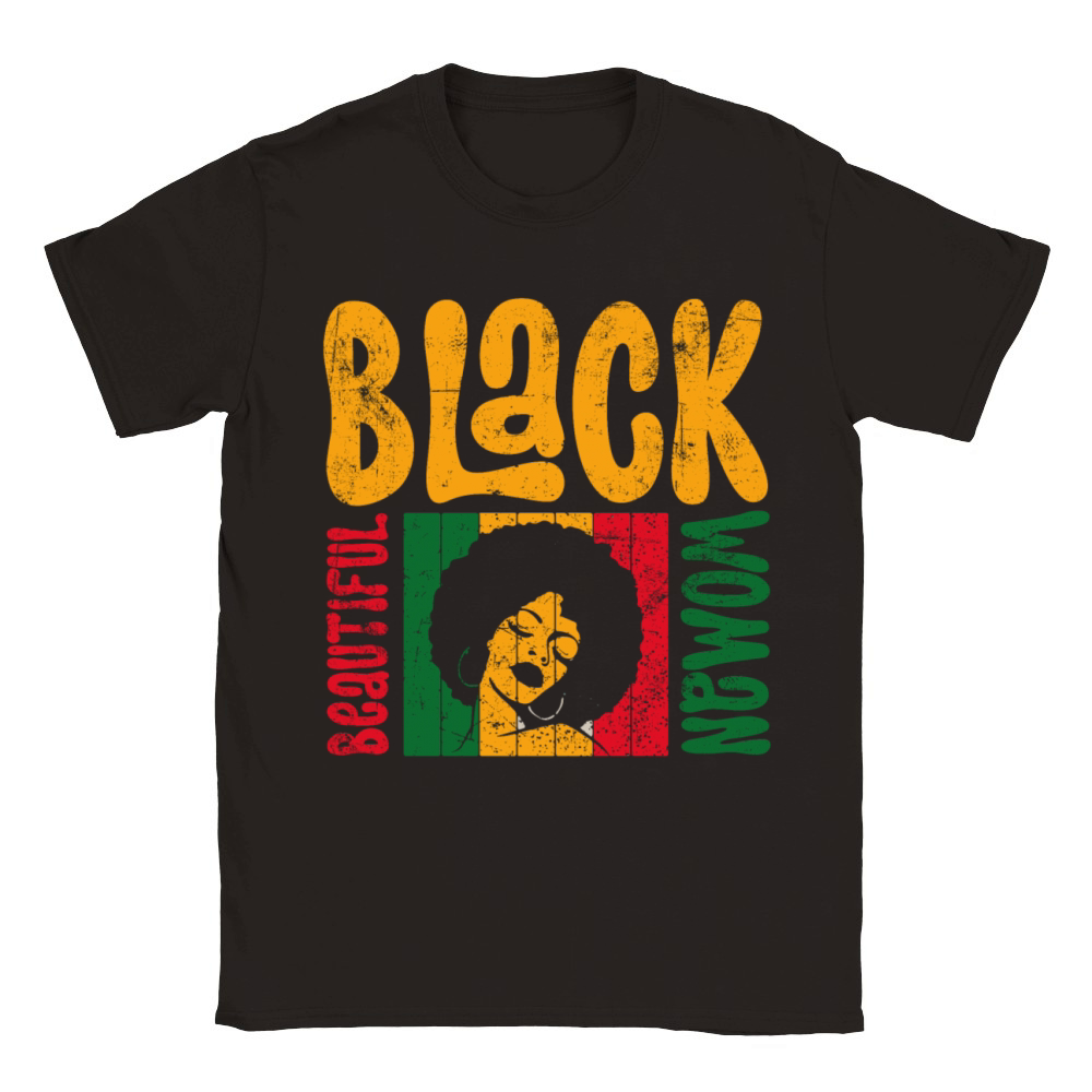 Black beautiful Woman Classic Kids Crewneck T-shirt