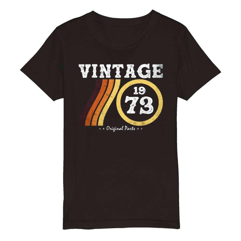 Classic Vintage 1973 - Limited Edition Retro 51 Organic Kids Crewneck T-shirt