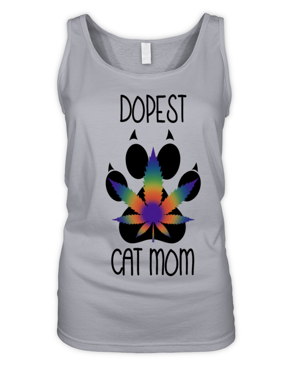 Dope Cat Mom Marijuana Who Loves Cats Organic Women's Tank Top