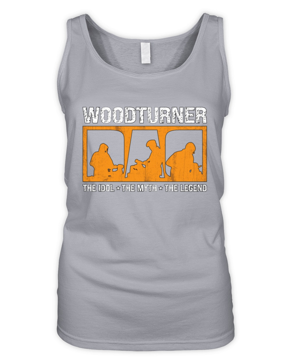 Woodturner Dad The Idol The Myth Loves Woodworking Organic Women's Tank Top