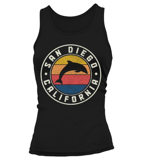 San Diego California Dolphin Souvenir Tank top Woman