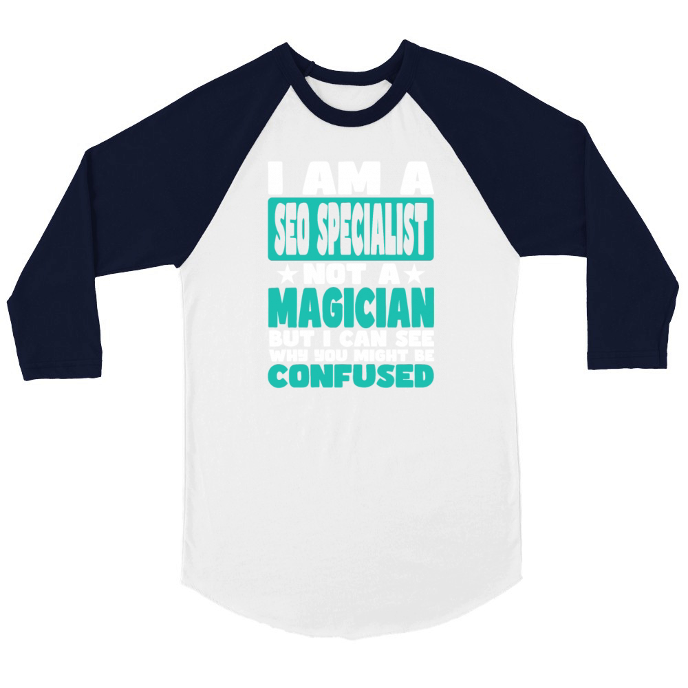 Seo Specialist Unisex ¾ sleeve Raglan T-shirt