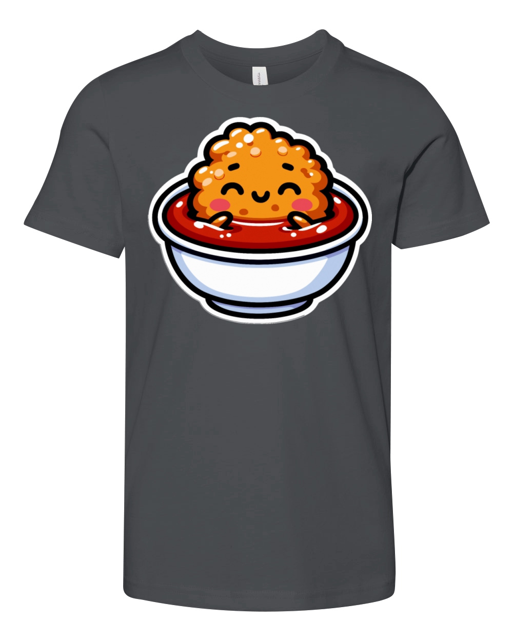 Chicken Nuggets Funny Nuggets Image Youth Unisex Jersey Tee
