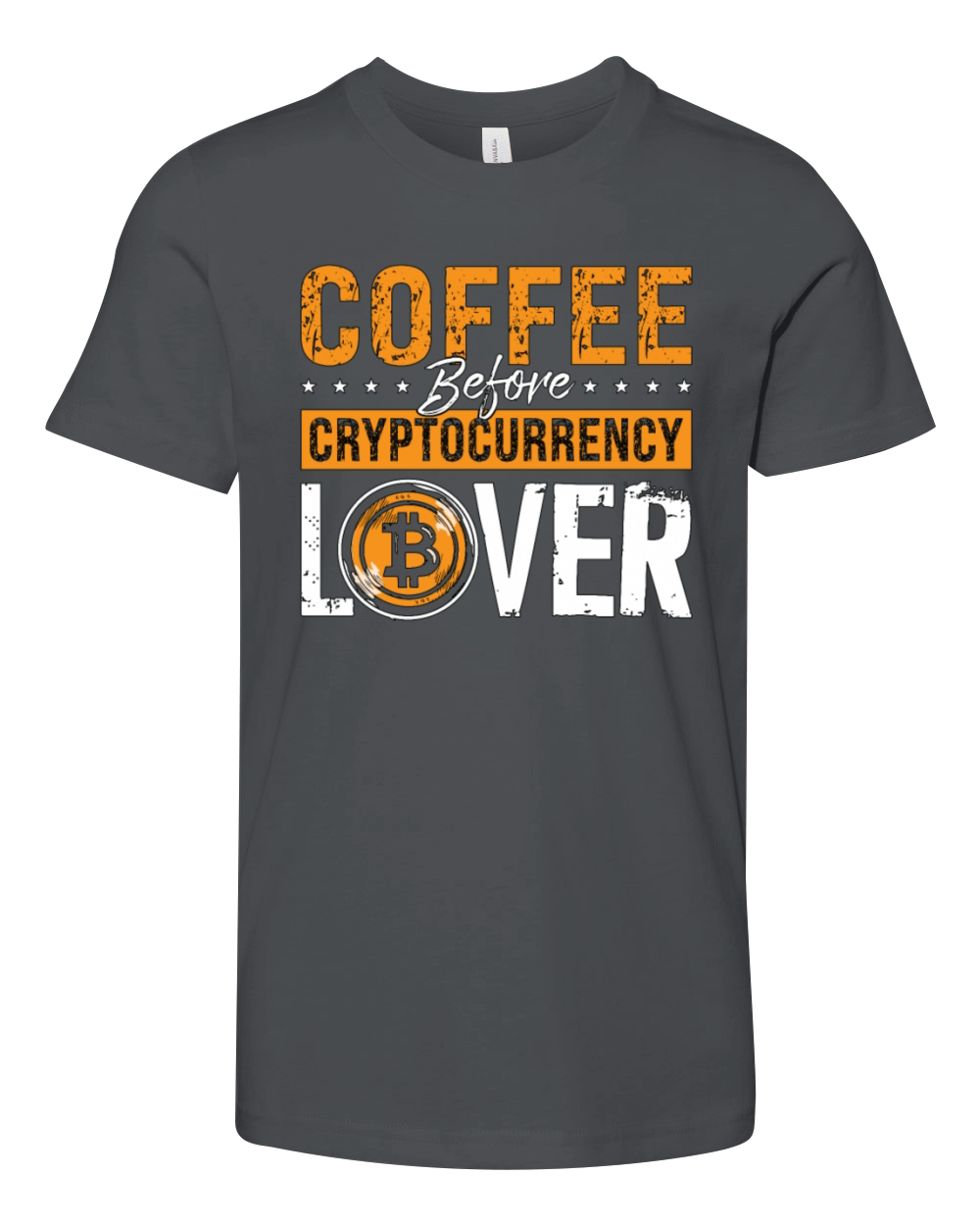 Cryptocurrency Lover Coffee Litecoin Coffee Lover Youth Unisex Jersey Tee