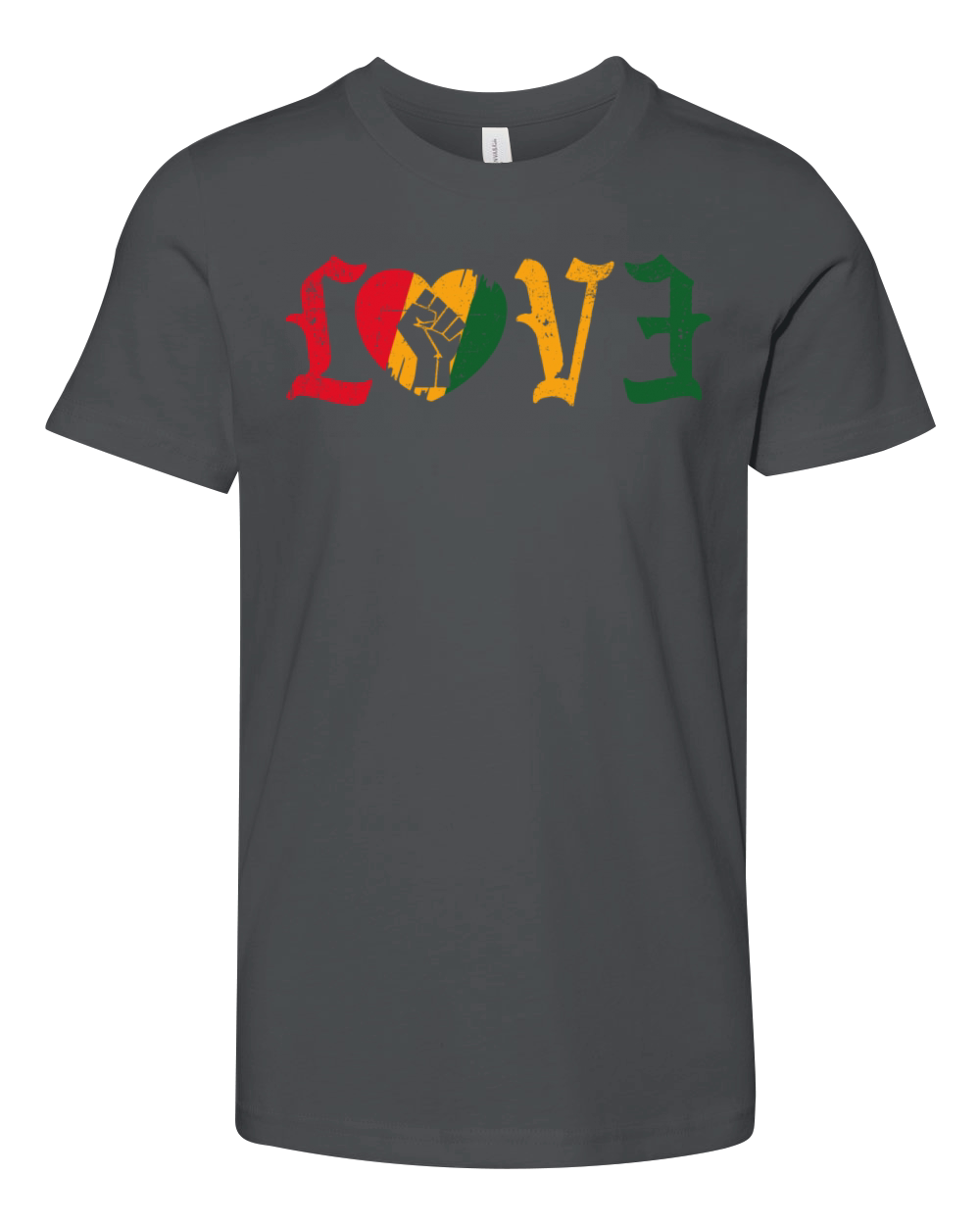 Love Black history month Youth Unisex Jersey Tee