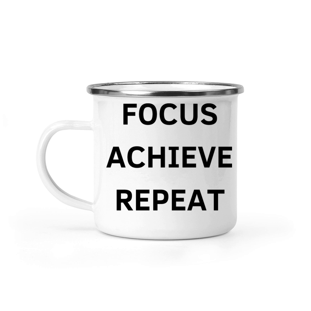 Motivational Design with an Inspiring Quote Camping Mug