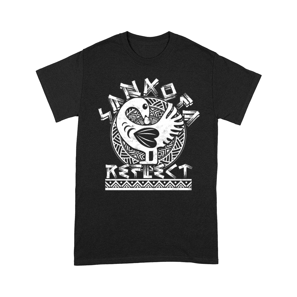 Sankofa Reflect Adinkra Black History Comfort T-shirt