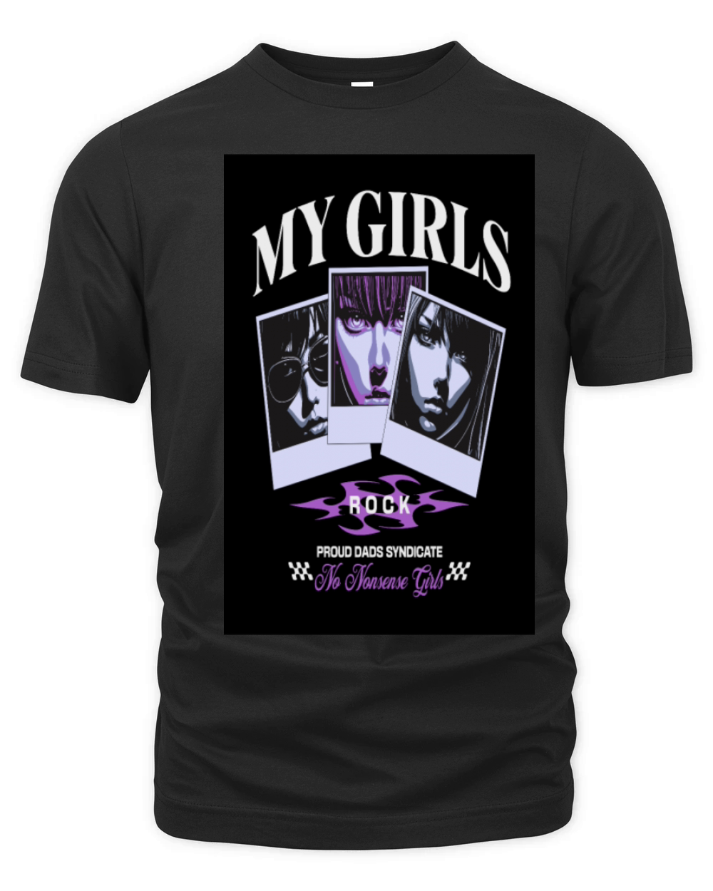 My Girls Rock Vintage Graphic Poster Organic Unisex T-shirt