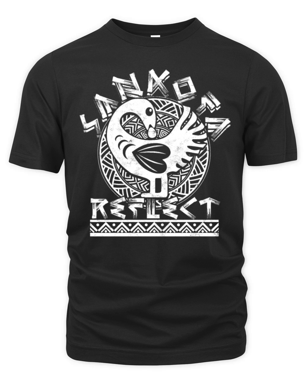 Sankofa Reflect Adinkra Black History Organic Unisex T-shirt