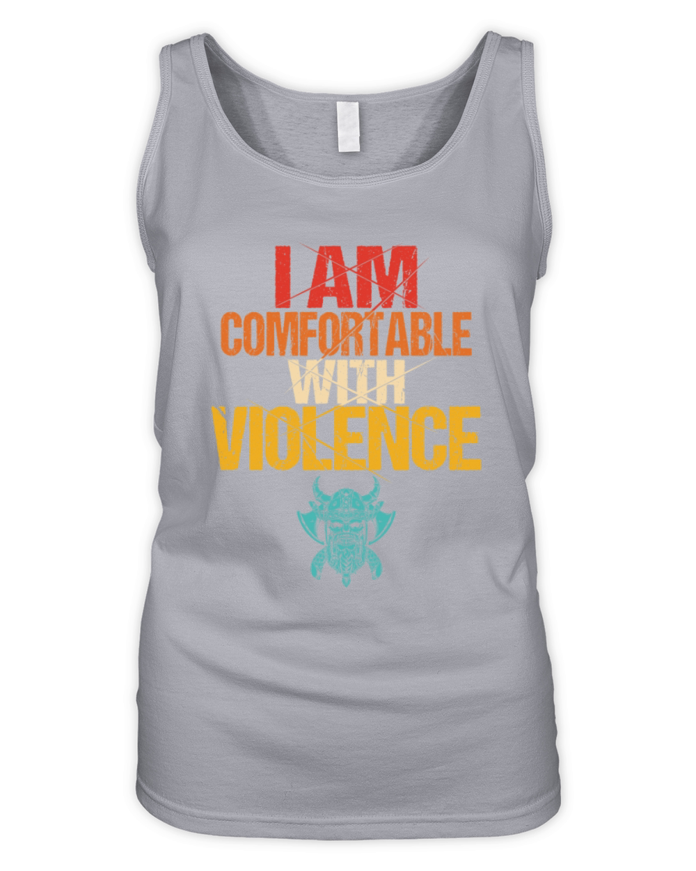 I Am Comfortable With Violence Organic Women's Tank Top